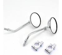 Specchio per moto Specchietto Per Bicicletta Per Moto Retro Manubrio Da 22 Mm Accessori Per Specchietti Laterali Per Bici In Ferro Universale(Chrome round)