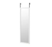 Specchio per porta bianco 35x125 cm Nyana Home - Struttura in legno MDF Leggero e facile da appendere in stile nordico Compatibile con 99% cerniere superiori per porte incluse