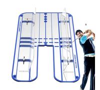 Specchio per pratica del putting - Istruttore compatto per la corsa golf, strumento di allineamento con target foro rimovibile, guida del piano di oscillazione per la precisione | Kit di