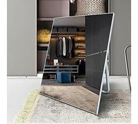 Specchio per Scarpe in Lega di Alluminio Specchio per Negozio di Scarpe A Prova di Esplosione Ad Alta Definizione dal Pavimento al Soffitto Specchio d'Argento Ad Alta Definizione Suppor, White