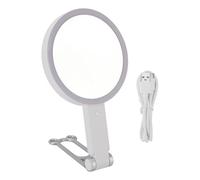 Specchio per trucco illuminato Specchio ingranditore 1X 10X Specchio tavolo regolabile a doppia faccia con luce a LED portatile per montaggio a parete per viaggi a casa Trucco