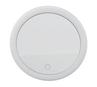 Specchio per trucco ingranditore portatile Ingrandimento 10X Luminosità regolabile Illuminato a LED con tripla ventosa Specchio per trucco viaggio per vanità del bagno Vetro ABS