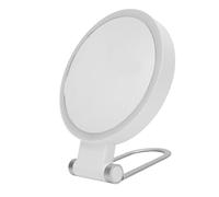 Specchio per trucco viaggio Forma rotonda bifacciale pieghevole Ingrandimento 1X 20X Specchio cosmetico illuminato a LED Portatile ricaricabile Sensibile al tocco per donne