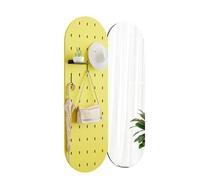 Specchio per tutto il corpo Specchio da toeletta con pannello traforato for ingresso, ingresso domestico, specchio push-pull nascosto a figura intera, specchio for montaggio a parete Specchi da pavime