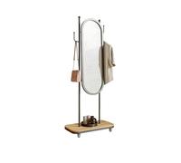 Specchio per tutto il corpo Specchio e appendiabiti for la casa integrati in uno specchio mobile a figura intera semplice e moderno da pavimento for camera da letto e soggiorno Specchi da pavimento(Ne