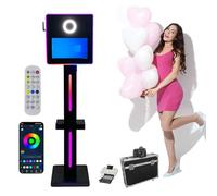 Specchio Photo Booth con 15.6 Pollici Touch Screen, Mini Stampante, Macchina Fotografica & Carta da Stampa, APP/Telecomando per Pubblicità & Eventi