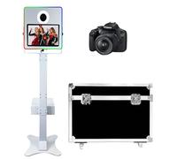 Specchio Photo Booth con Touch Screen (Bianco A, Macchina+Fotocamera)