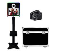 Specchio Photo Booth con Touch Screen (Nero A, Macchina+Fotocamera)