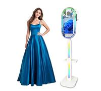Specchio Photo Booth, DSLR Photo Booth con 15.6 '' Touch Screen + Mini Pc, Selfie Camera Photo Booth con App/Telecomando, RGB Ring Light per Matrimonio Feste