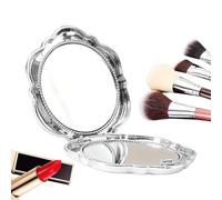 Specchio pieghevole | a doppia faccia portatile a forma di ingrandimento specchio per il trucco pieghevole | per le donne ragazze borsa da viaggio tasca vanità bellezza