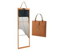 Specchio pieghevole a figura , portatile, infrangibile, senza trapano | Specchio da parete per camera da letto, armadio, porta, per scuola, aula, studio, palco, camera da letto, armadio, hotel