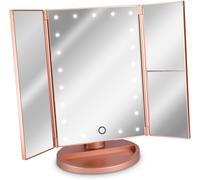Specchio Pieghevole per Trucco a LED - Specchio Cosmetico Ingranditore Illuminat