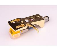 Specchio placcato oro rivestito guscio, titolare con AT Pick-up, ago per Technics SL 20, SL 20 a, SL 220, SL 221, SL 23, SL 235, SL 23 a, SL B2, SL B202, SL B205, SL B3, SL B303, SL 120, SL 110