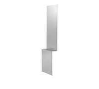 Specchio Pleat 227x57 cm Acciaio Lucido