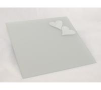 SPECCHIO QUADRO SATINATO CON CUORI 35X35CM ALLESTIMENTI MATRIMONIO WEDDING PLAN
