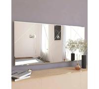 Dmora Specchio Rana, Specchiera, Articolo d'arredo a Muro, Decorazione con Specchio, 120x2h60 cm, Bianco