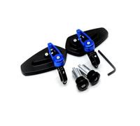 Specchio regolabile 1 Paio Di Specchietti Retrovisori Universali Per Motociclette Estremità Del Manubrio Per YAMAHA FZ6S FZ6N FZ6R YBR 125 MT-03 MT-25 FAZER600(Blu)
