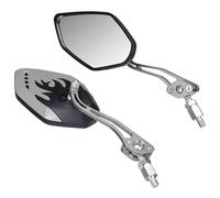 Specchio Retrovisore Bici Alluminio 2 Pezzi Sicurezza Regolabile Vetro