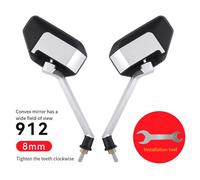 Specchio Retrovisore Convesso Robusto Adatto per Manubrio Bici Elettrica con Vit