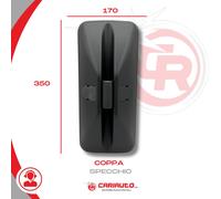 Specchio Retrovisore Coppa GRIGIA UNIVERSALE IVECO CAMION CAMPER TRATTORI 35X17