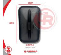 Specchio Retrovisore Coppa NERA Iveco 190 115 ASTRA EUROCARGO CAMION CAMPER