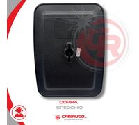 Specchio Retrovisore Coppa NERA OM40 Fiat 242 Citroen C35 Senza Morsetto 23X18
