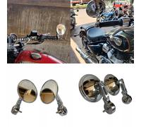 Specchio retrovisore cromato estremità manubrio per Royal Enfield...