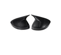 Specchio retrovisore dell'alloggiamento Misura per Audi A1 2011-2014 2x adesivo per auto specchietto retrovisore laterale copertura alare cap esterno rivestimento accessori parti(Carbon fiber pattern)