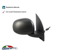 SPECCHIO RETROVISORE DESTRO A CAVI CALOTTA NERA CON SONDA FIAT PANDA 01/2012-> 7