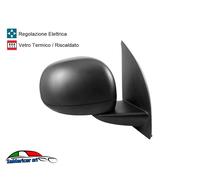 SPECCHIO RETROVISORE DESTRO ELETTRICO 3 PIN CALOTTA NERA FIAT PANDA 01/2012-> 73