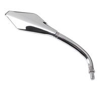 SPECCHIO RETROVISORE DESTRO UNIVERSAL TIPO TUNING ROMBOIDALE 125X63 MM CROMATO