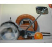SPECCHIO RETROVISORE DX-SX CROMATO PER VESPA VARI MODELLI