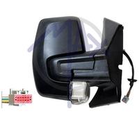 SPECCHIO RETROVISORE ELE PER TRANSIT/T.CUSTOM 18 SX NERO FAN RIPIEG(DOPPIO VETR)
