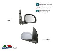SPECCHIO RETROVISORE ESTERNO DX A CAVI PRIMERIZZATO CON SONDA FIAT PANDA 2012->
