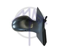 Retrovisore A Cavi Nero Specchio Convesso Cromato Citroen C2 2003-2010 Destro