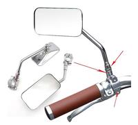 Specchio retrovisore in metallo manubrio bici d'epoca per biciclette trasparente