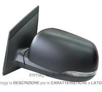 Specchio Retrovisore Kia Picanto 2011-2015 Sinistro Con Fanale Calotta Nera