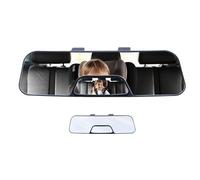 Specchio retrovisore largo universale-specchio per auto angolare a clip interno antiriflette da 12 pollici | Lente convesso curvo per SUV, camion, monitoraggio del bambino, riduzione del punto cieco e
