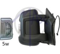 MAX MFT824-R Retrovisore Manuale con Freccia Convesso Doppio Vetro Braccio Corto Destro, Nero