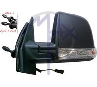 SPECCHIO RETROVISORE MECCANICO PER DOBLO COMBI/PANORAMA 10>15 SX NERO VETRO SING