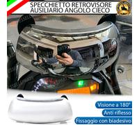 SPECCHIO RETROVISORE MOTO SCOOTER PER ANGOLO CIECO 180° ADESIVO PER SYM MIO 100