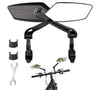 Specchio Retrovisore Per Bicicletta,Angolo Di Visione Regolabile A 360 Gradi | Specchio Per Manubrio Resistente ai Graffi Per Passeggiata Ciclismo Urbano Fitness Montagna Strada Spiaggia