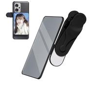 Specchio retrovisore per cellulare per selfie - clip per specchietto retrovisore regolabile per cellulare, vedere come guardare nella fotocamera posteriore, specchio riflettente, telefono cellulare