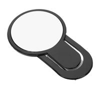 Specchio Retrovisore per Computer Convesso Nero in Plastica da Ufficio | Monitor e Scrivania, Design Moderno Leggero, Facile da Spostare e Regolare, Riduce Riflessi e Affaticamento