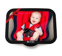 Specchio Retrovisore Posto Bimbi - Specchio Retrovisore Auto Infrangibile per vedere Bambini/Neonati nel Seggiolone, Specchio di Sicurezza, Istallazione Semplice, Effetto Anti-Oscillazione, Universale