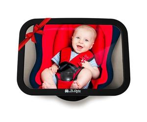 Specchio Retrovisore Posto Bimbi - Specchio Retrovisore Auto Infrangibile per vedere Bambini/Neonati nel Seggiolone, Specchio di Sicurezza, Istallazione Semplice, Effetto Anti-Oscillazione, Universale