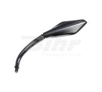 Specchio retrovisore sinistro nero trapezoidale universale