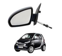 Specchio Retrovisore Sinistro SX per SMART Fortwo 2007-2014 Meccanico (NERO)