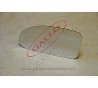 Specchio Retrovisore specchietto esterno - Sinistro, Solo Vetro con Biadesivo, Curvo, Cromato, Compatibile con Ford Focus dal 1998 al 2004 (Atacco Rettangolare)