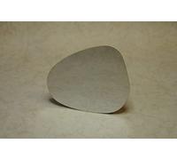 Specchio Retrovisore specchietto esterno - Sinistro, Solo Vetro con Biadesivo, Curvo, Cromato, Compatibile con Lancia YPSILON dal 2009 al 2011